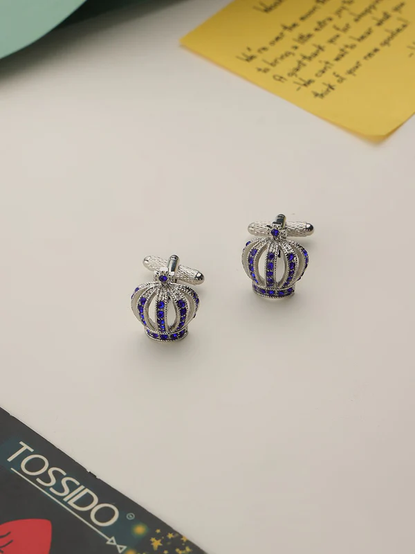 Silver Crown Cufflinks