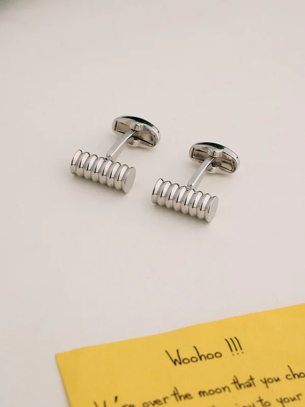 Silver Solid Cufflinks