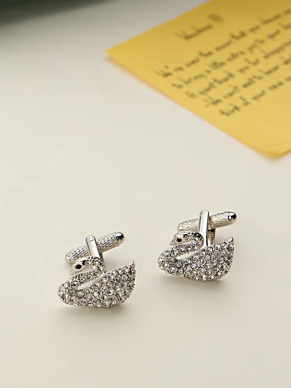 Silver Swan Cufflinks